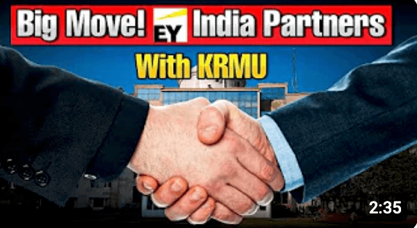 Big Move! EY India Partners with K. R. Mangalam University