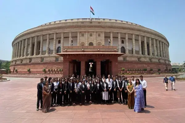 Visit to the Parliament of India