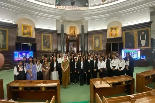 Visit to the Parliament of India