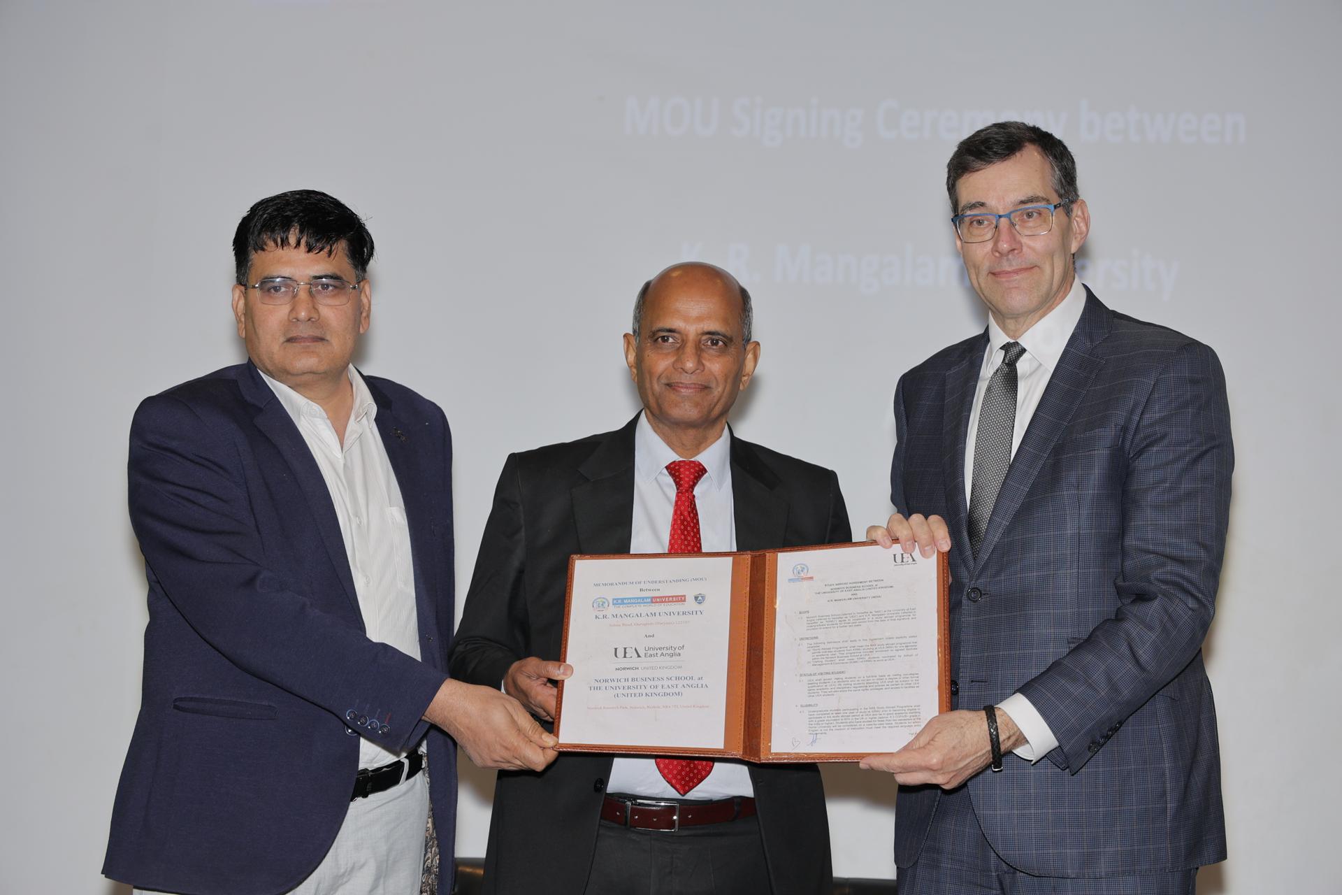 MoU Signing Ceremony with the University of East Anglia