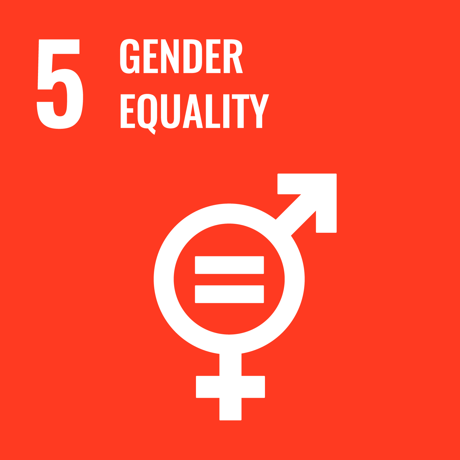 SDG 5 Gender Equality Tile