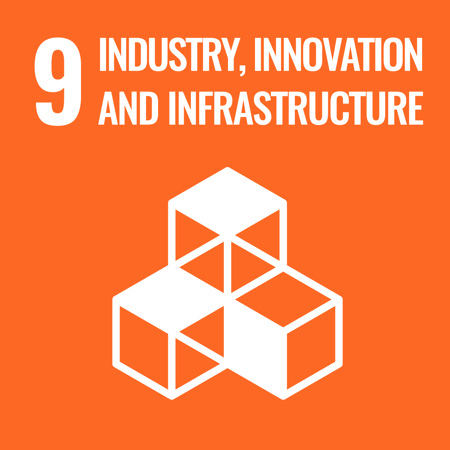 SDG 9 Industry, Innovation, and Infrastructure Tile